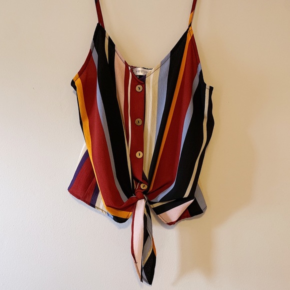 Vestique Stripped Tank Top - Picture 2 of 4